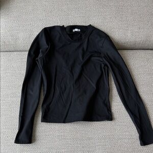 WeWoreWhat Classic Black Long Sleeve Tee